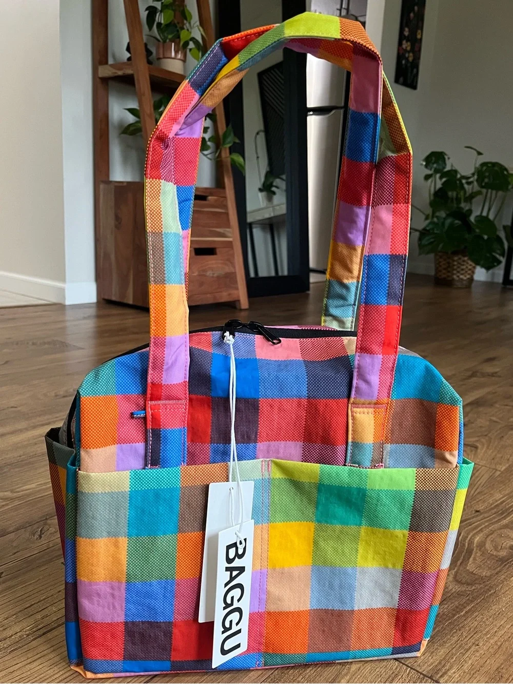 BAGGU Madras ECB Everyday Cloud Bag - Picture 1 of 14